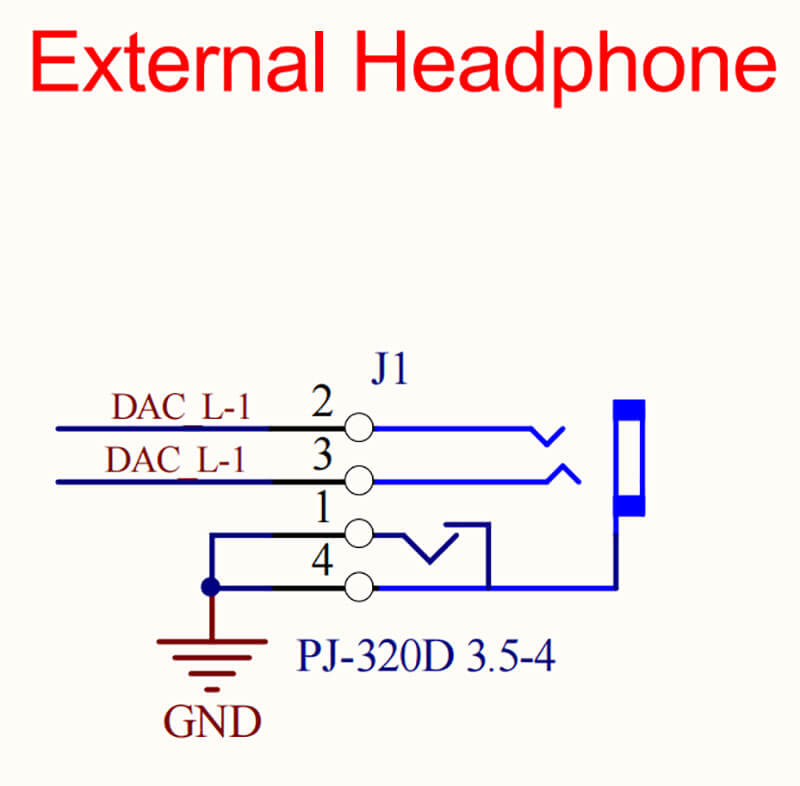 Figure 6 WT2605-16S External Headphone Circuit