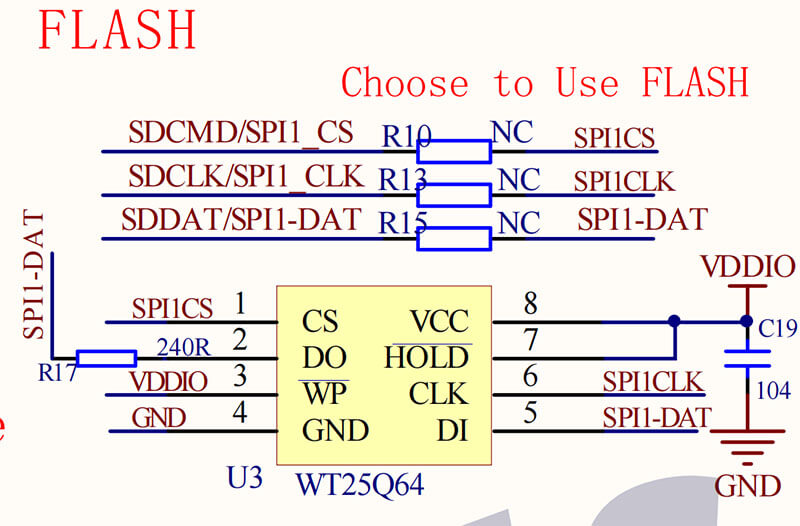 Figure 8 WT2605-16S Flash Circuit