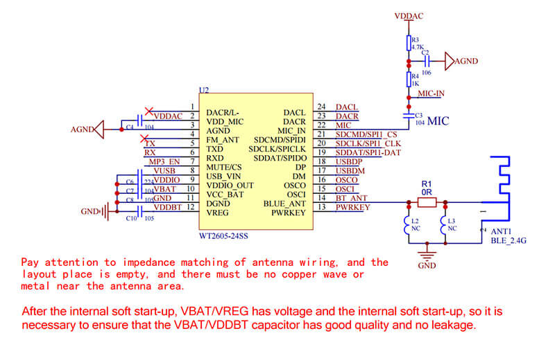 Figure 2 WT2605-24SS Schematic of WT2605-24SS(MCU Part)