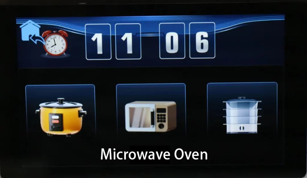 audio ic & tft display for micro oven