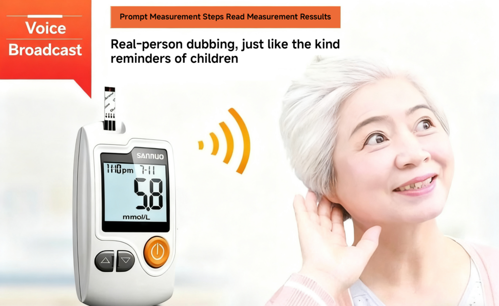 Application of Bluetooth voice chips in blood glucose meter products