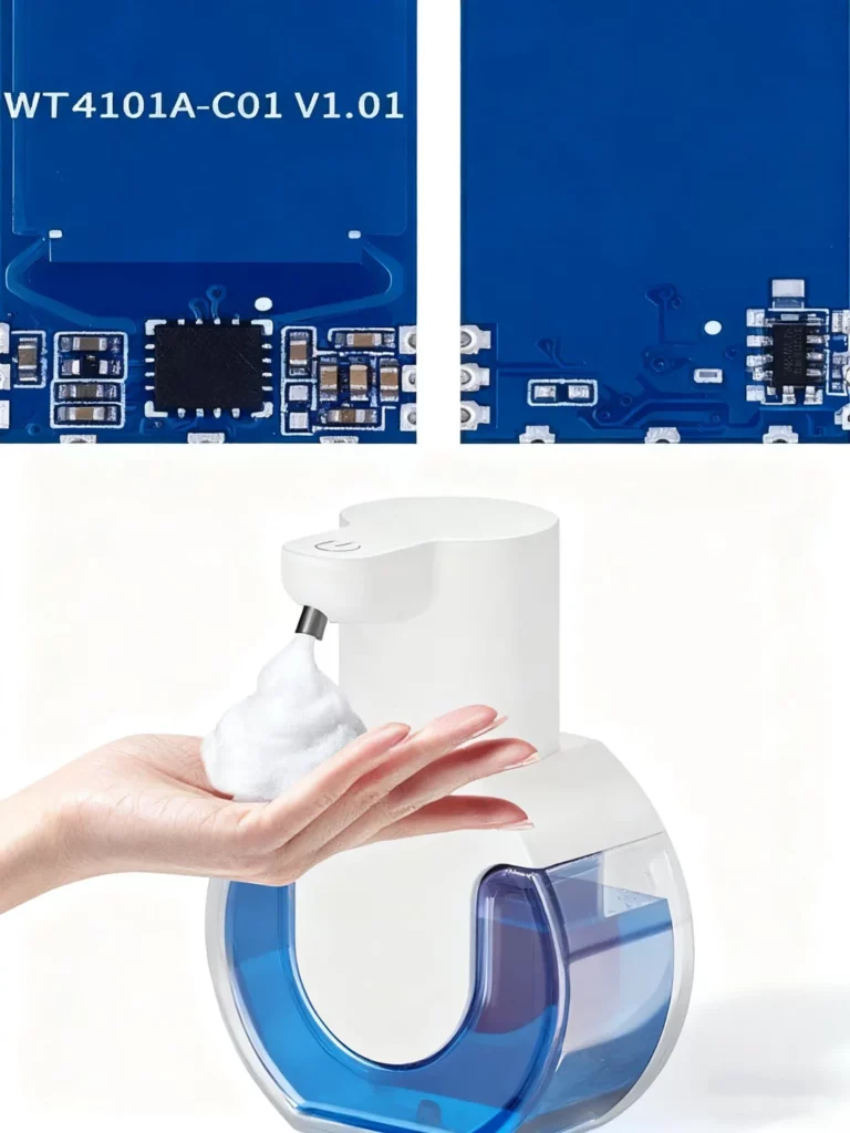 Radar chip sensing modules are applied to intelligent liquid dispensers