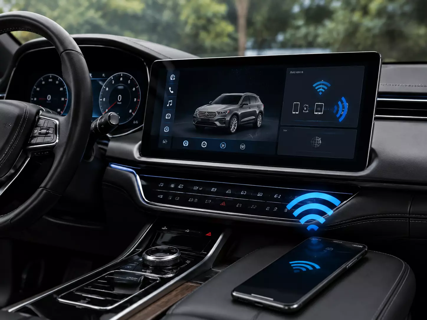 Connected Center Console Displays